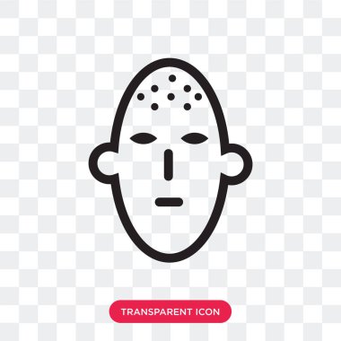 şeffaf arka plan, maske logosu d izole maske vektör simgesi