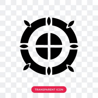 Saydam arka plan üzerinde dümen logosu d izole dümen vektör simgesi