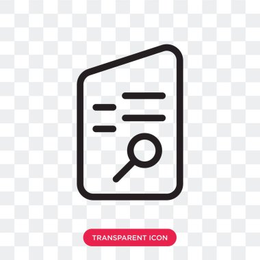 Saydam arka plan üzerinde arama lo izole arama vektör simgesi