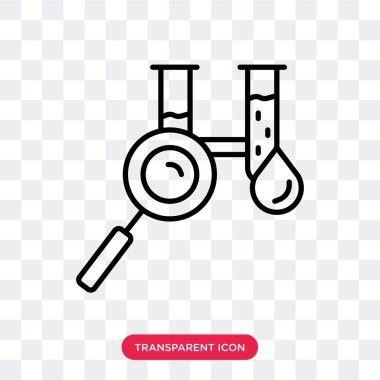 Saydam arka plan üzerinde kan testi logo tasarımı izole kan testi vektör simgesi