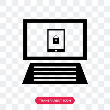 Saydam arka plan üzerinde asma kilit izole asma kilit vektör simgesi 