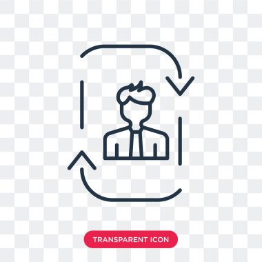 Saydam arka plan üzerinde Yöneticisi logo tasarımı izole Yöneticisi vektör simgesi