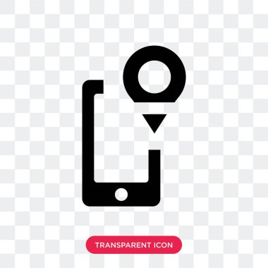 Şeffaf arka plan, harita logo des izole vektör simge göster