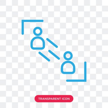 Saydam arka plan üzerinde kullanıcılar logo izole kullanıcılar vektör simgesi