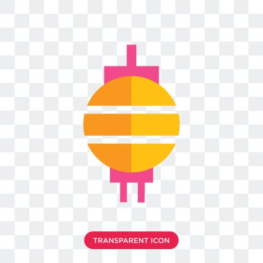 Saydam arka plan üzerinde fener izole Fener vektör simgesi 