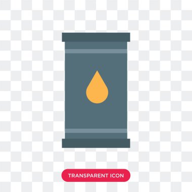 Saydam arka plan üzerinde varil lo izole varil vektör simgesi