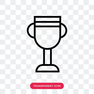 Amerikan Futbol Kupası vektör simgesi üzerinde şeffaf backgr izole