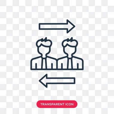 Saydam arka plan üzerinde Exchange Kişisel logo tasarımı izole Exchange Kişisel vektör simgesi