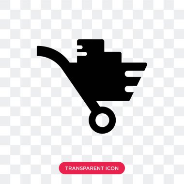 Saydam arka plan üzerinde Mini izole incelemesi sepeti vektör simgesi