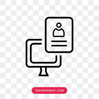 Saydam arka plan üzerinde özgeçmiş lo izole özgeçmiş vektör simgesi