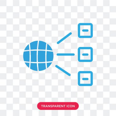 Saydam arka plan üzerinde ağ izole ağ vektör simgesi 