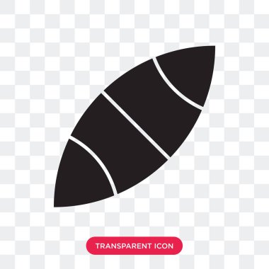 Amerikan futbolu vektör simgesi üzerinde şeffaf arka plan izole