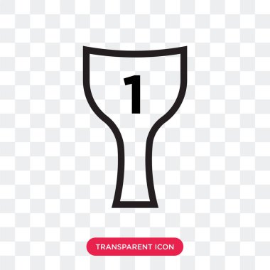 saydam arka plan üzerinde izole kazanan ödül vektör simge, kazanmak