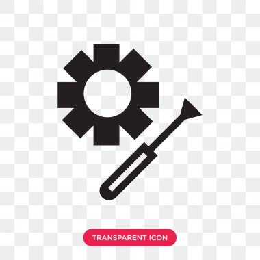 Ayarları şeffaf arka plan üzerinde izole simge vektör ayar