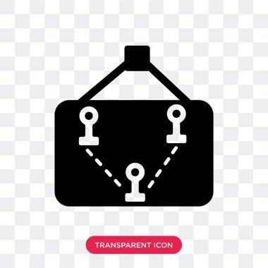 Şeffaf arka plan, harita logo des izole vektör simge göster