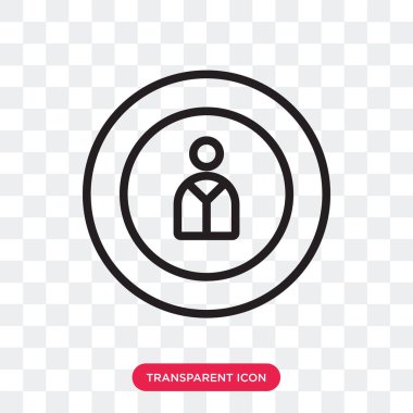 Saydam arka plan üzerinde adam logo des izole adam vektör simgesi