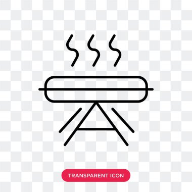 Saydam arka plan üzerinde yemek logo tasarımı izole vektör simge pişirme