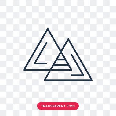 Saydam arka plan üzerinde bölmek logo tasarımı izole vektör simge bölmek