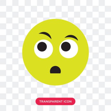 Saydam arka plan üzerinde mutlu logosu izole mutlu vektör simgesi