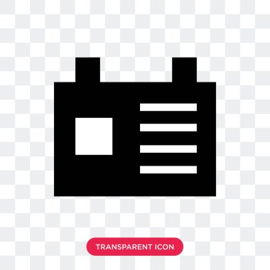 Saydam arka plan üzerinde kimlik kartı izole kimlik kartı vektör simgesi 