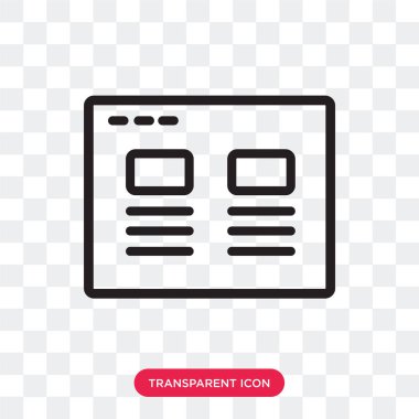 saydam arka plan üzerinde menü logo d izole menü vektör simgesi