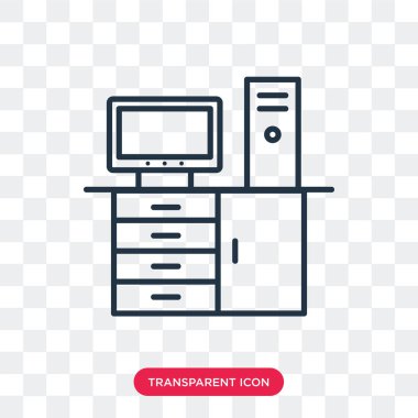 Saydam arka plan üzerinde mobilya logo tasarımı izole mobilya vektör simgesi