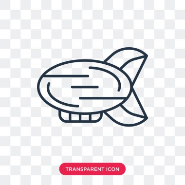 Saydam arka plan üzerinde keşif balonu logo tasarımı izole keşif balonu vektör simgesi