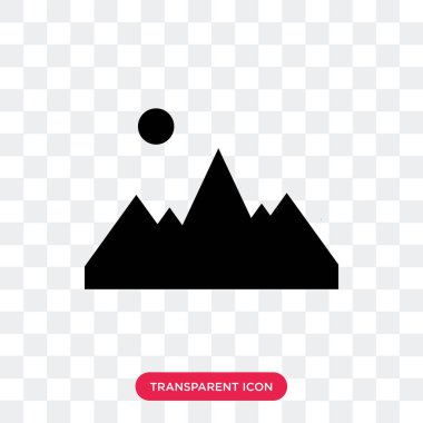 Saydam arka plan üzerinde resim logo izole görüntü vektör simgesi