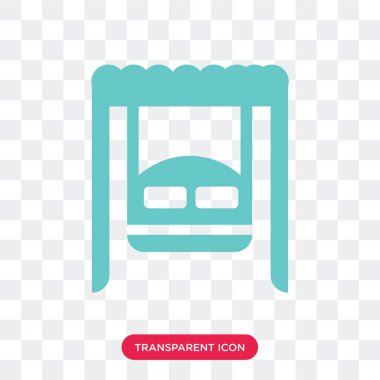 Saydam arka plan üzerinde Swing logo izole salıncak vektör simgesi