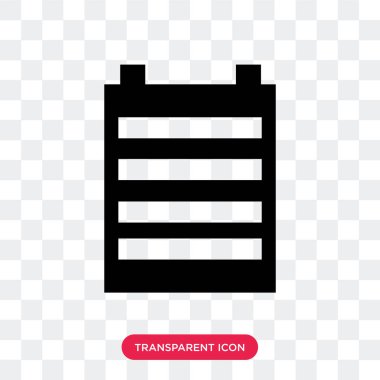 saydam arka plan üzerinde izole Not defteri vektör simgesi not defteri 