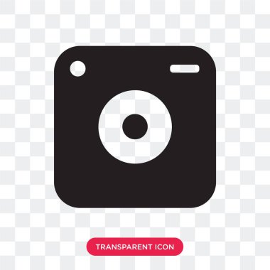 Saydam arka plan üzerinde Pho izole fotoğraf kamera vektör simgesi