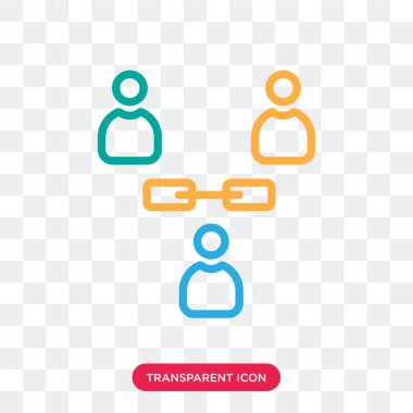 Saydam arka plan üzerinde kullanıcılar logo izole kullanıcılar vektör simgesi