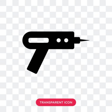 Saydam arka plan üzerinde vinç logo izole vinç vektör simgesi