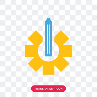 Ayarları şeffaf arka plan üzerinde izole simge vektör ayar