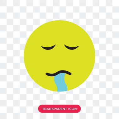 Vektör simgesi üzerinde şeffaf arka plan izole kusma, Vomitin