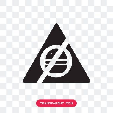 Saydam arka plan üzerinde hızlı f izole fast food vektör simgesi