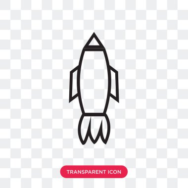 Roket vektör simgesi, roket logo kavramı