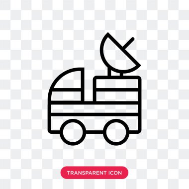 Saydam arka plan üzerinde Moon izole ay rover vektör simgesi 