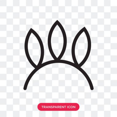 Saydam arka plan üzerinde izole Kızılderili vektör simgesi, 