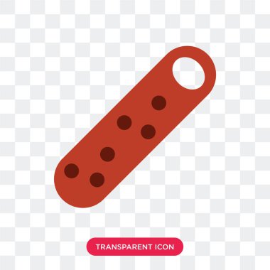 Saydam arka plan üzerinde Chorizo izole chorizo vektör simgesi 