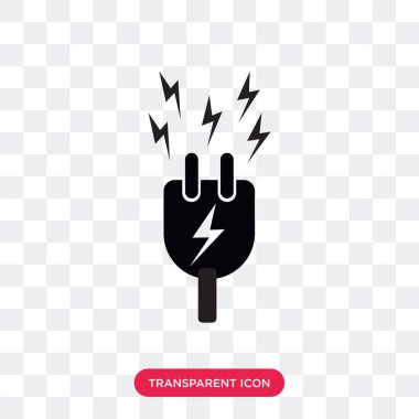 Saydam arka plan üzerinde enerji lo izole enerji vektör simgesi