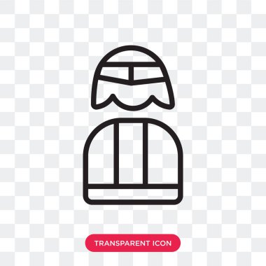 Saydam arka plan üzerinde Candid izole aday vektör simgesi