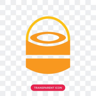 Saydam arka plan üzerinde davul logosu d izole vektör simge davul