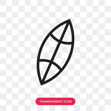 Saydam arka plan üzerinde Surf logosu d izole internet vektör simge