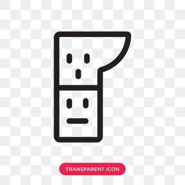 Saydam arka plan üzerinde Totem logo izole totem vektör simgesi