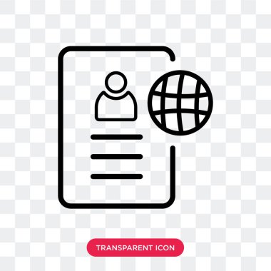 Saydam arka plan üzerinde özgeçmiş lo izole özgeçmiş vektör simgesi