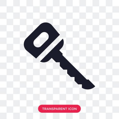 Saydam arka plan üzerinde kapı ke izole kapı anahtar vektör simgesi