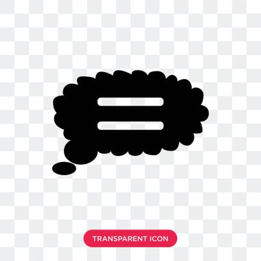 Saydam arka plan üzerinde sohbet logo d izole sohbet vektör simgesi