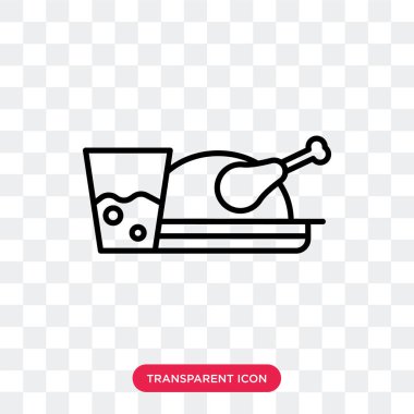 Saydam arka plan üzerinde ramazan Iftar logo tasarımı izole ramazan Iftar vektör simgesi