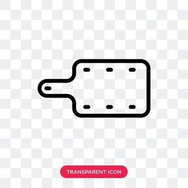 Saydam arka plan üzerinde Ki izole mutfak kurulu vektör simgesi